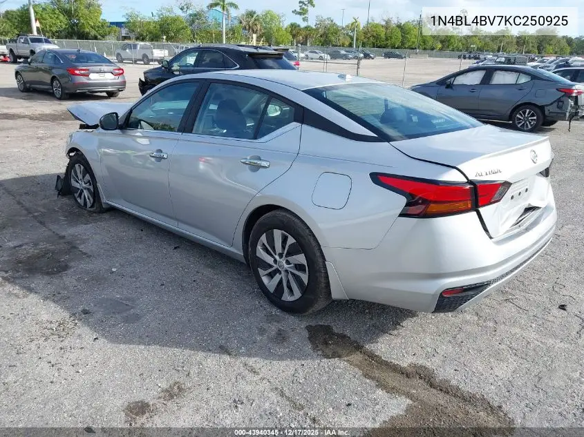 1N4BL4BV7KC250925 2019 Nissan Altima 2.5 S
