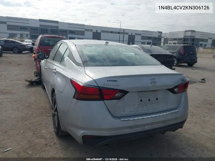 1N4BL4CV2KN306126 2019 Nissan Altima 2.5 Sr