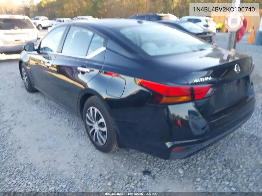 1N4BL4BV2KC100740 2019 Nissan Altima 2.5 S