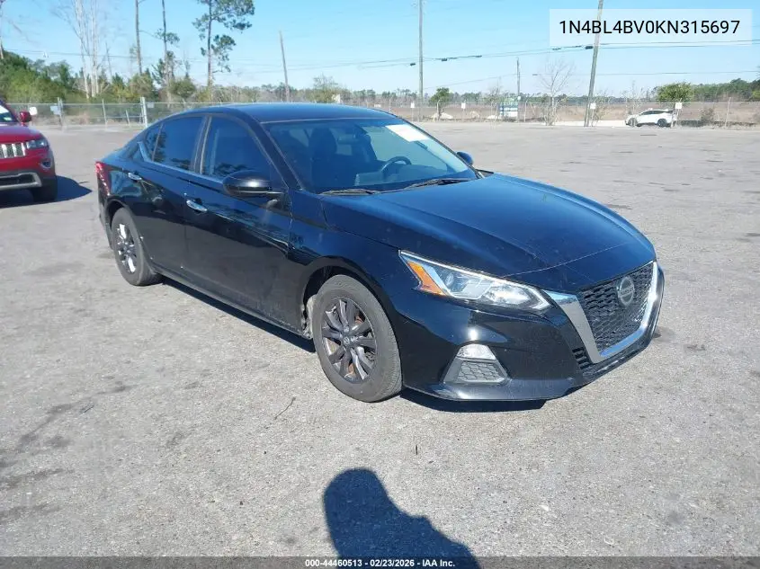 1N4BL4BV0KN315697 2019 Nissan Altima 2.5 S