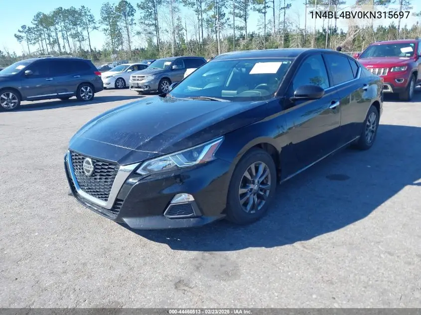 1N4BL4BV0KN315697 2019 Nissan Altima 2.5 S