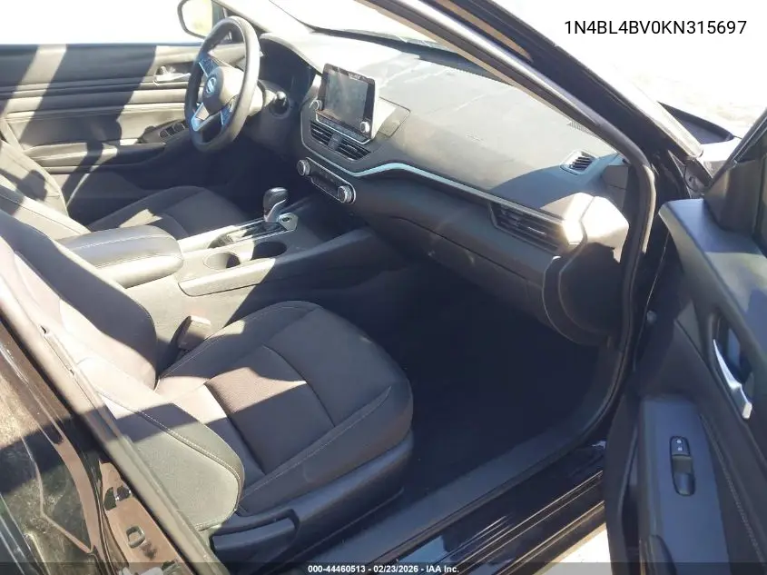 1N4BL4BV0KN315697 2019 Nissan Altima 2.5 S