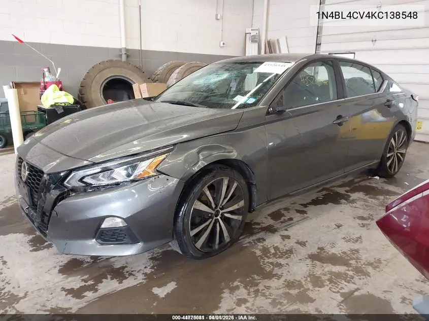 1N4BL4CV4KC138548 2019 Nissan Altima 2.5 Sr