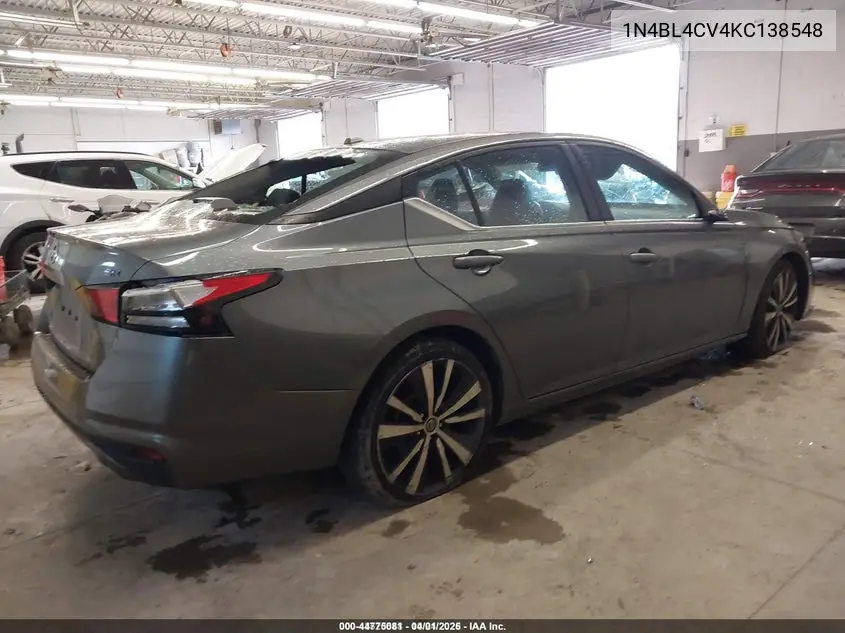 1N4BL4CV4KC138548 2019 Nissan Altima 2.5 Sr