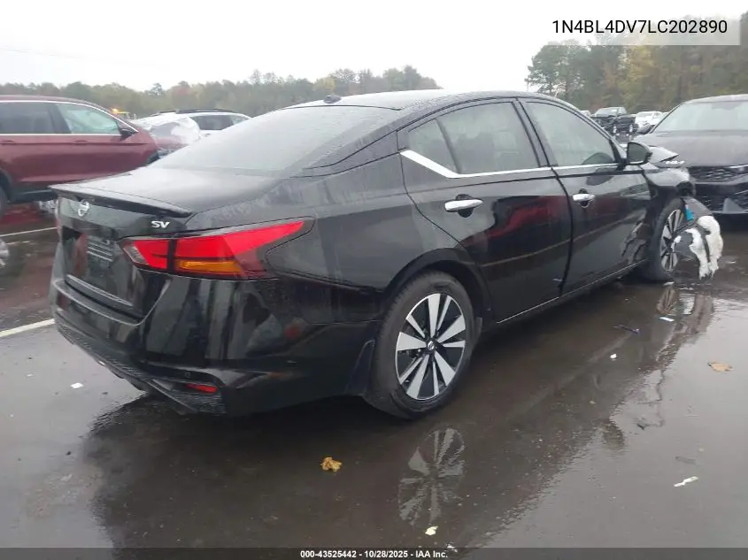 1N4BL4DV7LC202890 2020 Nissan Altima Sv Fwd