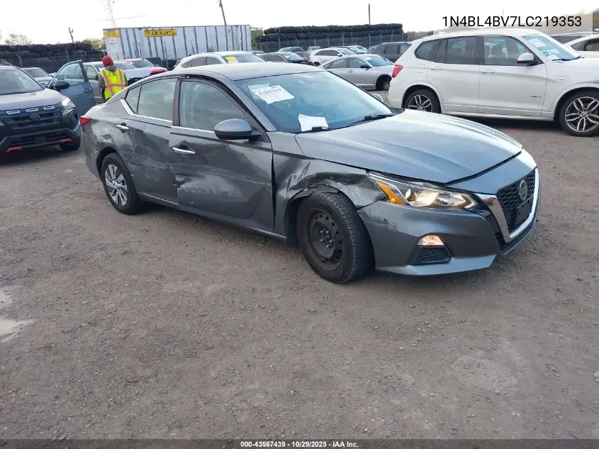 1N4BL4BV7LC219353 2020 Nissan Altima S Fwd