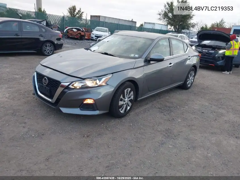 1N4BL4BV7LC219353 2020 Nissan Altima S Fwd