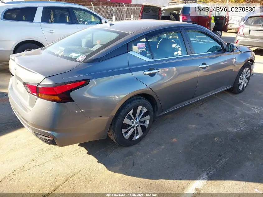 1N4BL4BV6LC270830 2020 Nissan Altima S Fwd