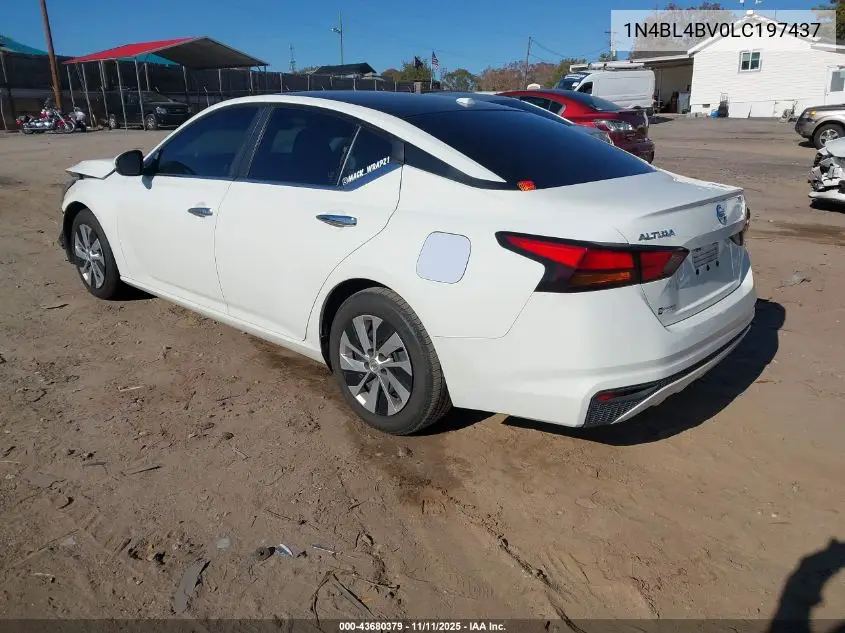 1N4BL4BV0LC197437 2020 Nissan Altima S Fwd