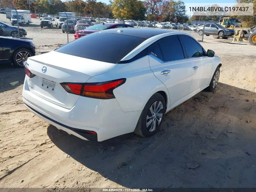 1N4BL4BV0LC197437 2020 Nissan Altima S Fwd
