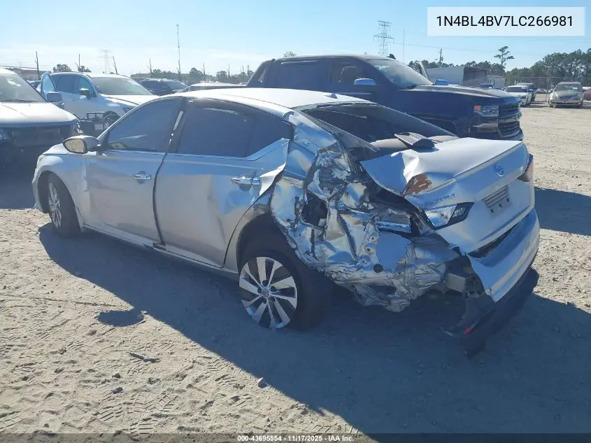 1N4BL4BV7LC266981 2020 Nissan Altima S Fwd