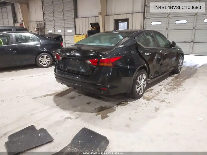1N4BL4BV8LC100680 2020 Nissan Altima S Fwd