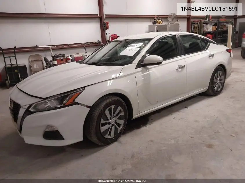 1N4BL4BV0LC151591 2020 Nissan Altima S Fwd