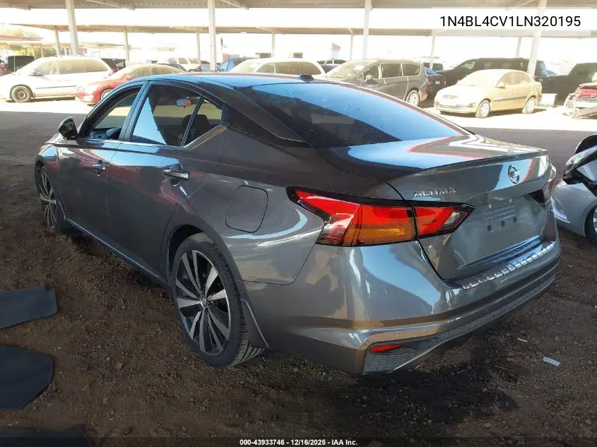 1N4BL4CV1LN320195 2020 Nissan Altima Sr Fwd