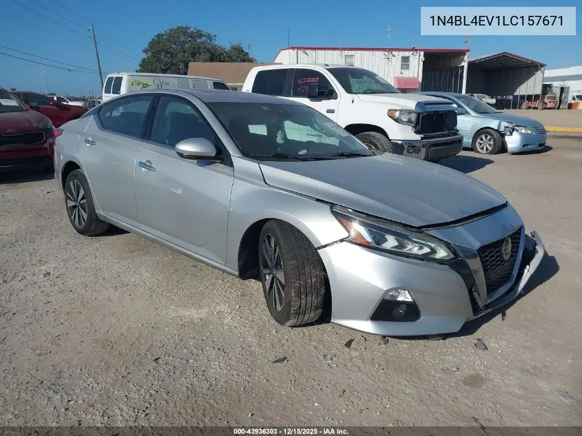 1N4BL4EV1LC157671 2020 Nissan Altima Sl Fwd