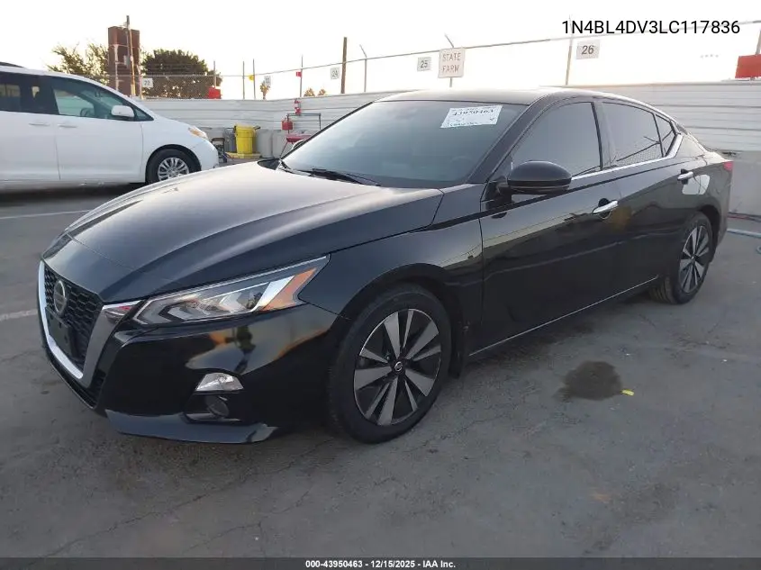 1N4BL4DV3LC117836 2020 Nissan Altima Sv Fwd