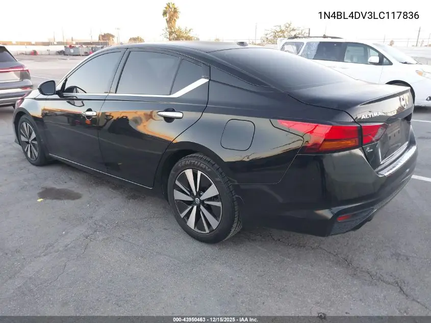 1N4BL4DV3LC117836 2020 Nissan Altima Sv Fwd
