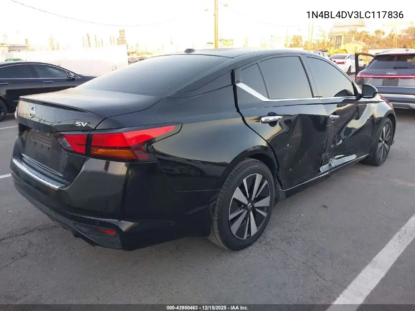 1N4BL4DV3LC117836 2020 Nissan Altima Sv Fwd