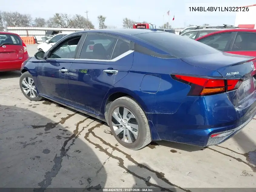 1N4BL4BV1LN322126 2020 Nissan Altima S Fwd