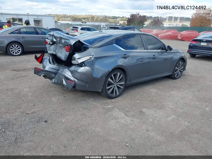 1N4BL4CV8LC124492 2020 Nissan Altima Sr Fwd