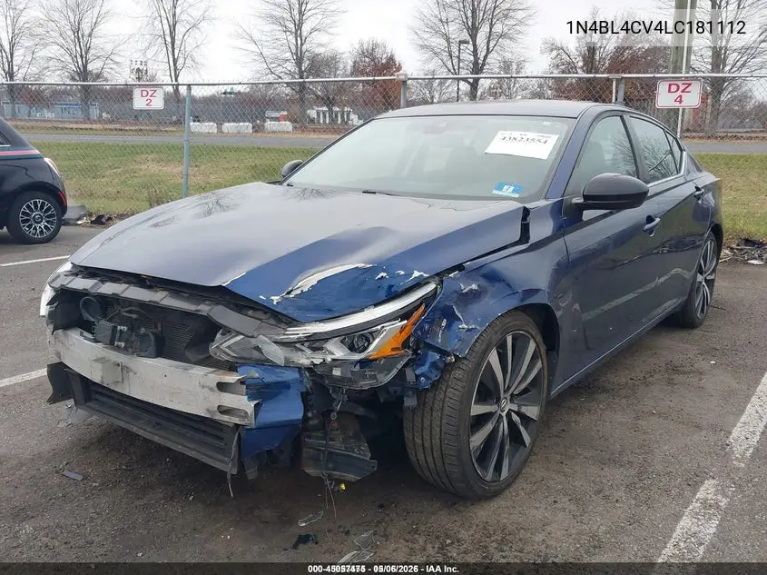 1N4BL4CV4LC181112 2020 Nissan Altima Sr Fwd