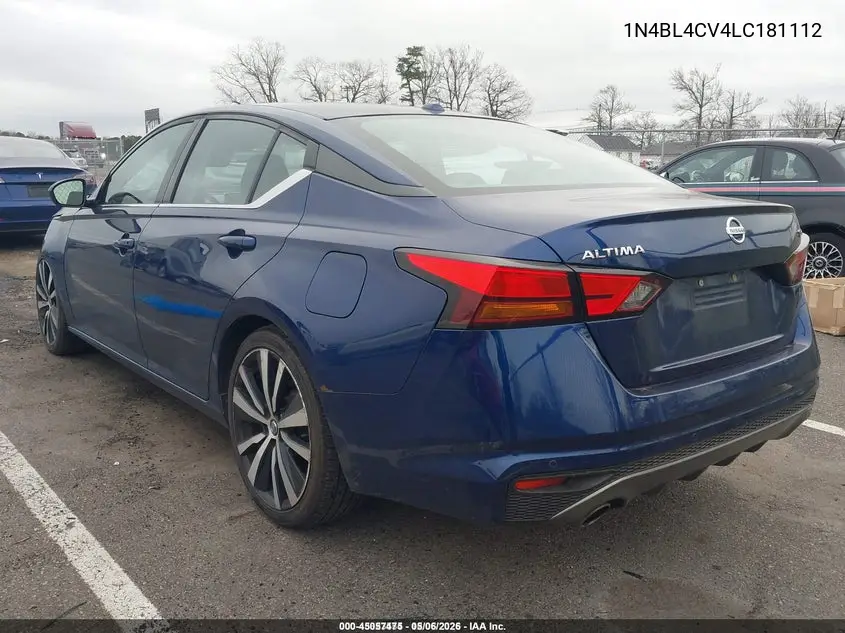 1N4BL4CV4LC181112 2020 Nissan Altima Sr Fwd