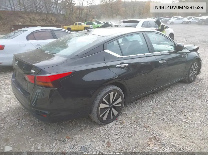 1N4BL4DV0MN391629 2021 Nissan Altima Sv Fwd