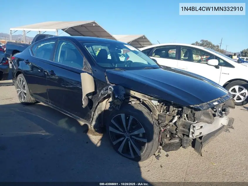 1N4BL4CW1MN332910 2021 Nissan Altima Sr Intelligent Awd