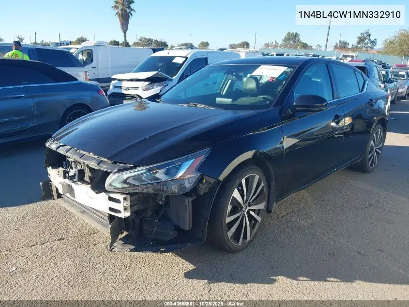 1N4BL4CW1MN332910 2021 Nissan Altima Sr Intelligent Awd