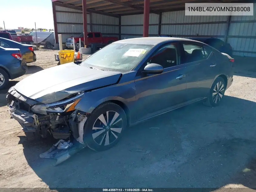 1N4BL4DV0MN338008 2021 Nissan Altima Sv Fwd