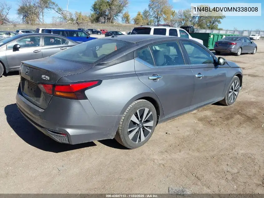 1N4BL4DV0MN338008 2021 Nissan Altima Sv Fwd