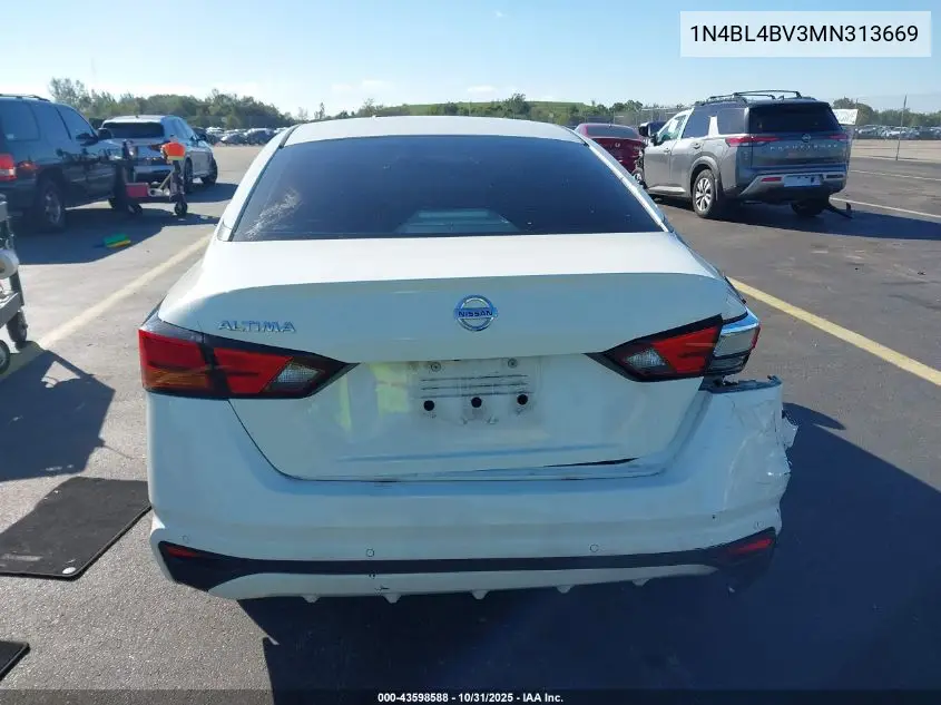 1N4BL4BV3MN313669 2021 Nissan Altima S Fwd