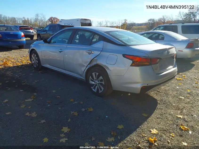 1N4BL4BV4MN395122 2021 Nissan Altima S Fwd
