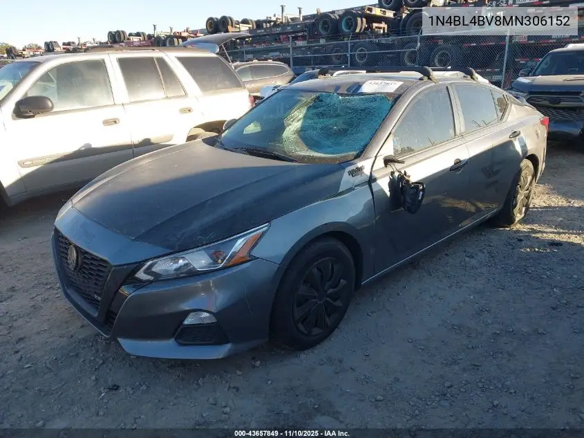 1N4BL4BV8MN306152 2021 Nissan Altima S Fwd