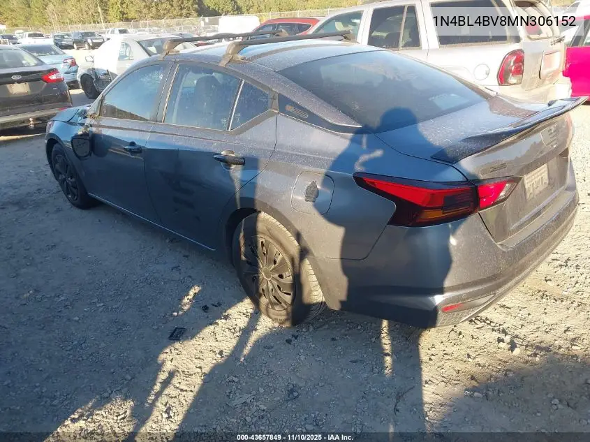1N4BL4BV8MN306152 2021 Nissan Altima S Fwd