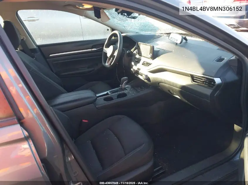 1N4BL4BV8MN306152 2021 Nissan Altima S Fwd
