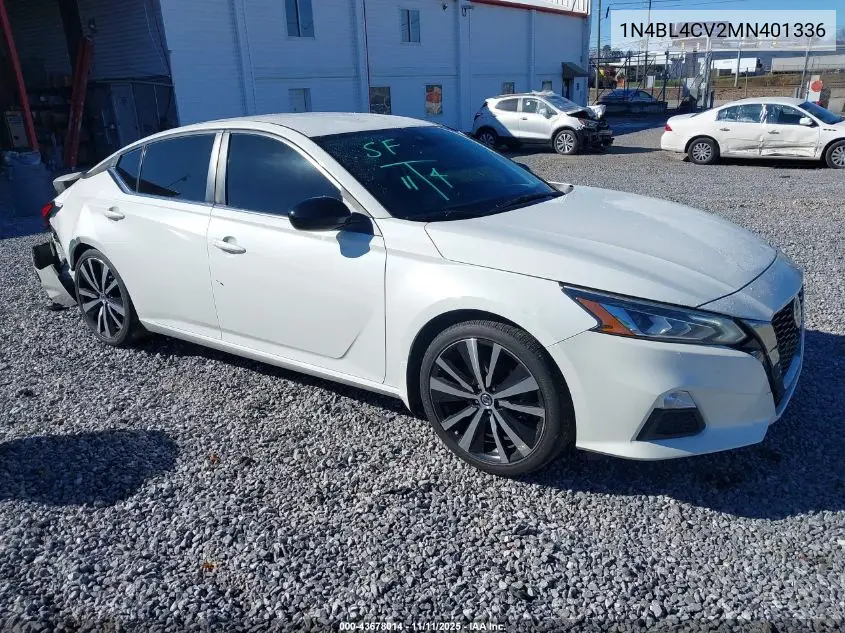 1N4BL4CV2MN401336 2021 Nissan Altima Sr Fwd