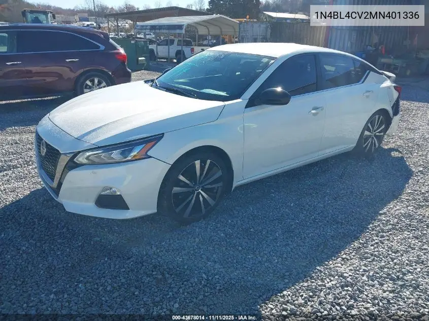 1N4BL4CV2MN401336 2021 Nissan Altima Sr Fwd