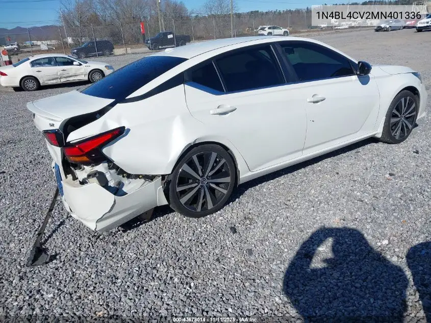 1N4BL4CV2MN401336 2021 Nissan Altima Sr Fwd