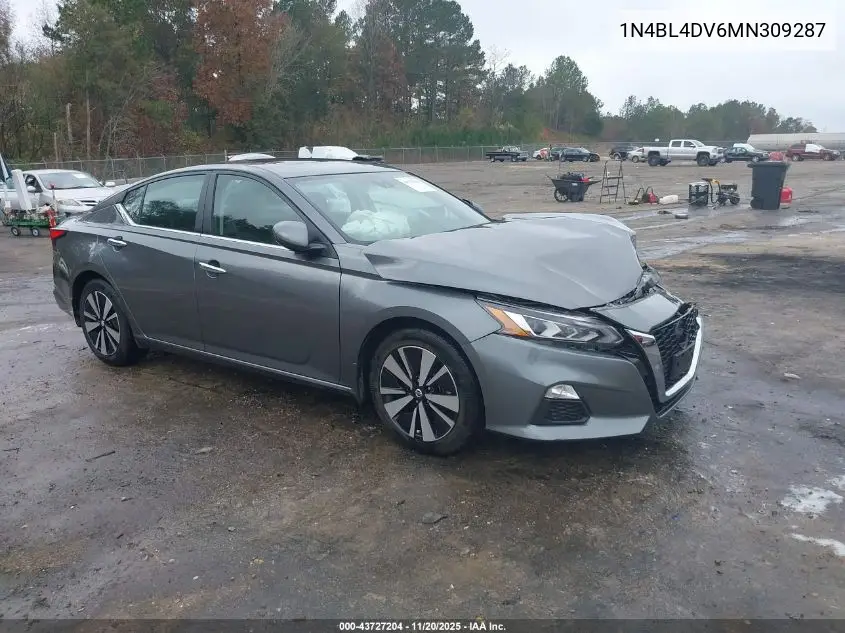 1N4BL4DV6MN309287 2021 Nissan Altima Sv Fwd