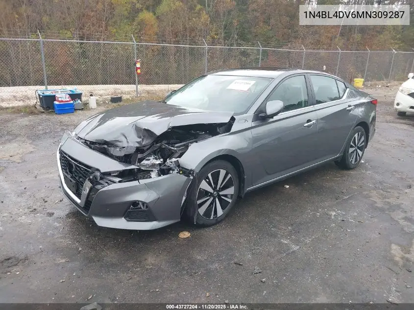 1N4BL4DV6MN309287 2021 Nissan Altima Sv Fwd