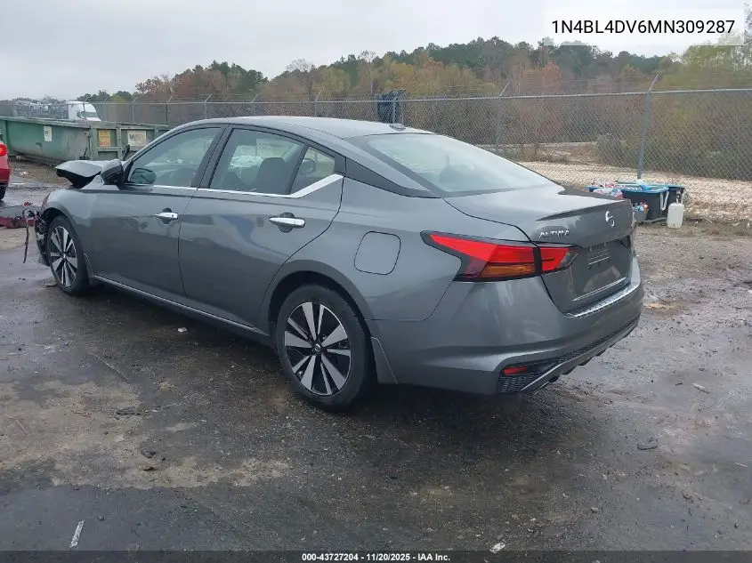 1N4BL4DV6MN309287 2021 Nissan Altima Sv Fwd