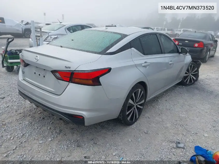 1N4BL4CV7MN373520 2021 Nissan Altima Sr Fwd