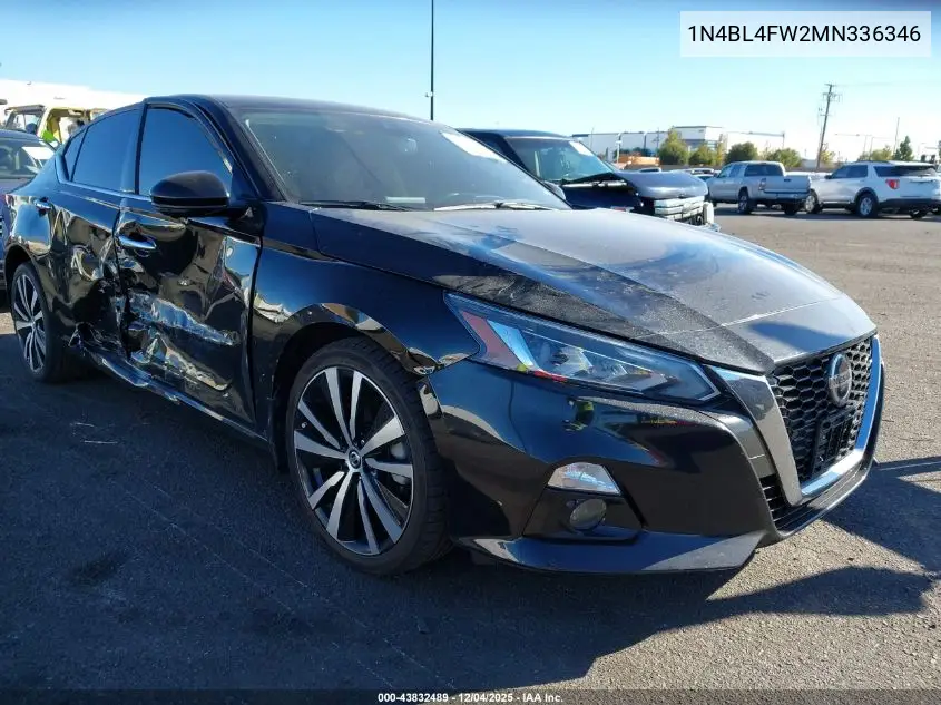 1N4BL4FW2MN336346 2021 Nissan Altima Platinum Intelligent Awd