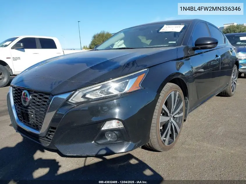 1N4BL4FW2MN336346 2021 Nissan Altima Platinum Intelligent Awd