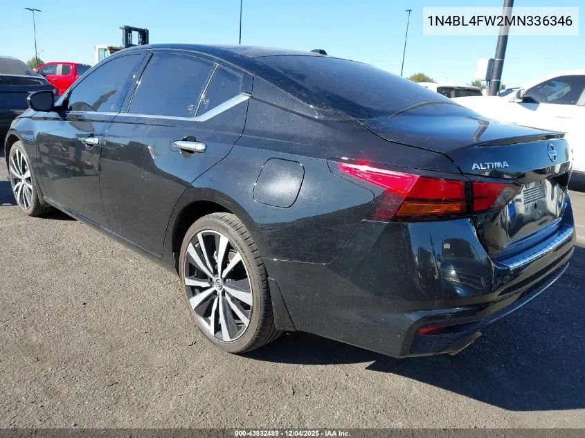 1N4BL4FW2MN336346 2021 Nissan Altima Platinum Intelligent Awd