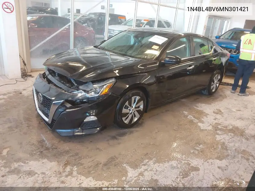 1N4BL4BV6MN301421 2021 Nissan Altima S Fwd