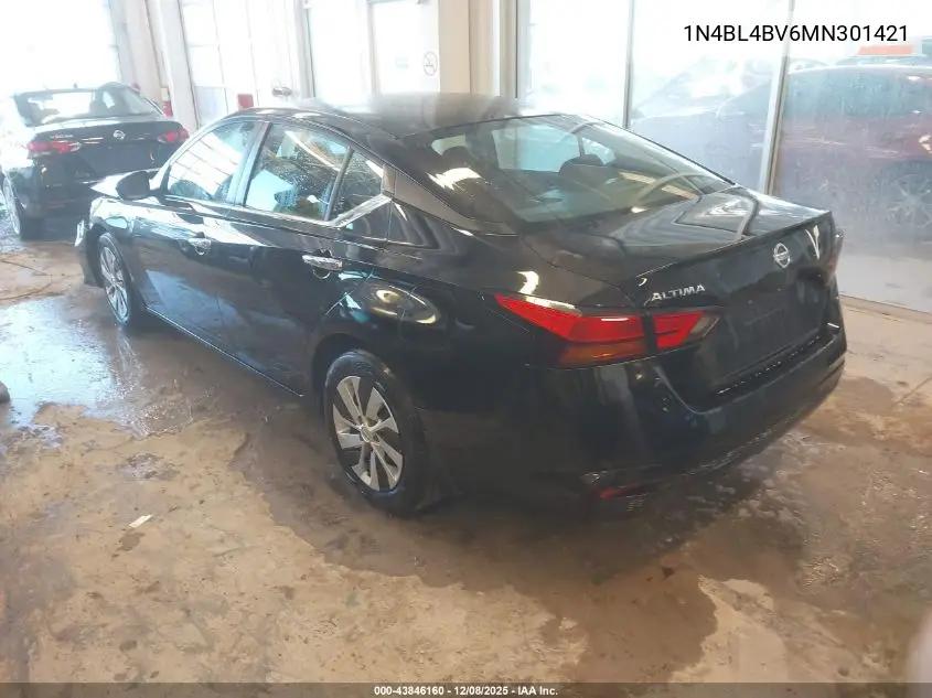 1N4BL4BV6MN301421 2021 Nissan Altima S Fwd