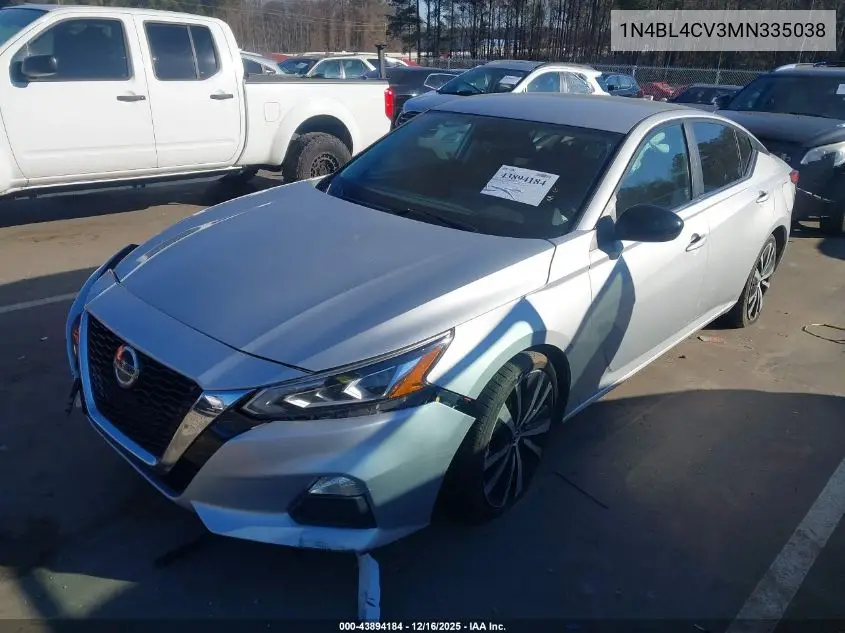 1N4BL4CV3MN335038 2021 Nissan Altima Sr Fwd