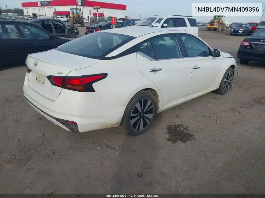 1N4BL4DV7MN409396 2021 Nissan Altima Sv Fwd